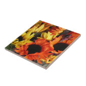 Fliese, Sonnenblumen # 1 Fliese (Seite)
