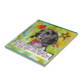 FLIESE, TRIVET- LERNEN EINE LEKTION VON IHREM HUND FLIESE (Seite)