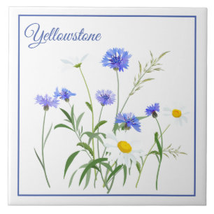 Fliesec$trivet-yellowstone-Wildblumen Fliese