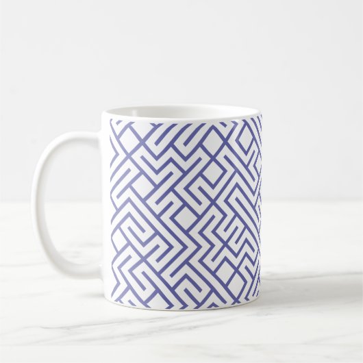 Fliesen 10 DRUCKEN Generativ (Periwinkle Linien) Kaffeetasse (Links)