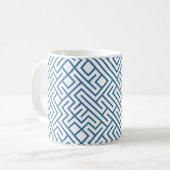 Fliesen 10 DRUCKgenerativ (Light Blue Fill) Kaffeetasse (Vorderseite Links)
