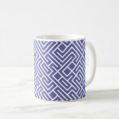 Fliesen 10 DRUCKgenerativ (Periwinkle Fill) Kaffeetasse (VorderseiteRechts)
