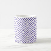 Fliesen 10 DRUCKgenerativ (Violettlinien) Kaffeetasse (Mittel)