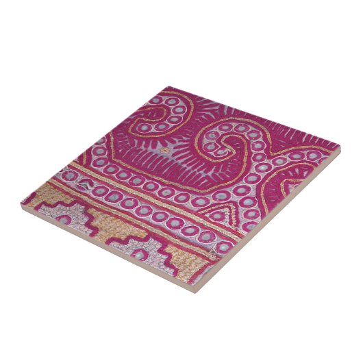 Fliesen-afghanischer Textilrest 2 Fliese (Seite)