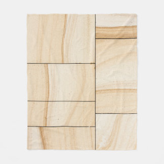 Fliesen aus brauner Keramik Fleecedecke