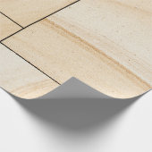 Fliesen aus brauner Keramik Geschenkpapier (Ecke)