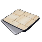 Fliesen aus brauner Keramik Laptopschutzhülle (Vorne Knopf)