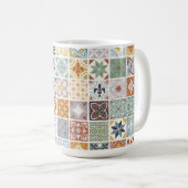 Fliesen aus dem Mittelmeer Kaffeetasse (VorderseiteRechts)