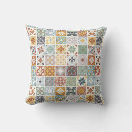 Fliesen aus dem Mittelmeer Kissen