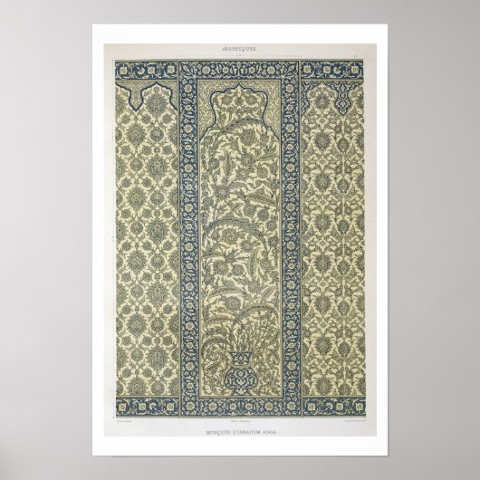 Fliesen aus der Moschee von Ibrahym Agha, aus 'Ara Poster (Vorne)