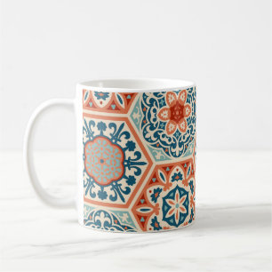 Fliesen aus gemustertem Hexagon-Zement,  Kaffeetasse