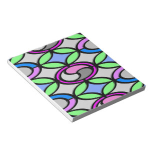 Fliesen aus Glas Notizblock