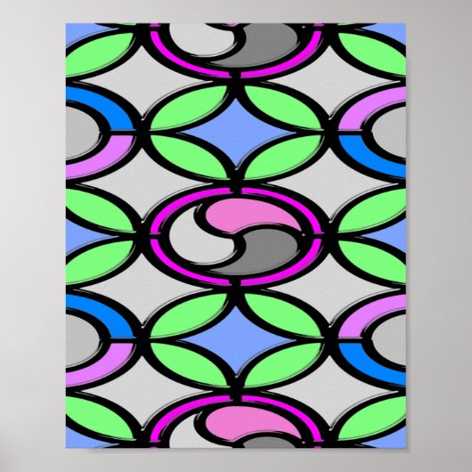 Fliesen aus Glas Poster (Vorne)