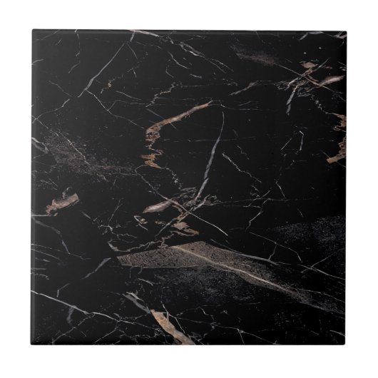 Fliesen aus schwarzem und goldenen Boden (Vorderseite)