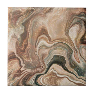 Fliesen aus schwarzem und goldenen Boden