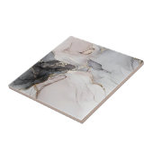 Fliesen aus schwarzem und goldfarbenem Fußboden, w (Seite)