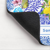 Fliesen aus sizilianischem Zitrusfrüchte Mousepad (Ecke)