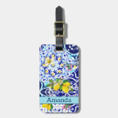 Fliesen aus sizilianischer Keramik Gepäckanhänger (Vorderseite vertikal)