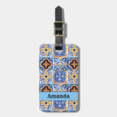 Fliesen aus sizilianischer Keramik Gepäckanhänger (Vorderseite vertikal)