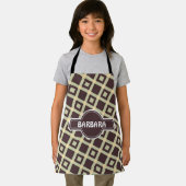 Fliesen Beige Schokolade Minimales Muster Schürze (Insitu)