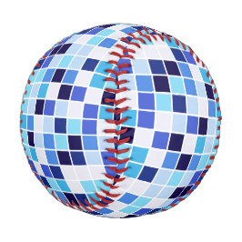 Fliesen, blaue Mosaikfliesen, geometrisches Muster Baseball