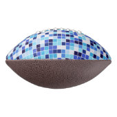 Fliesen, blaue Mosaikfliesen, geometrisches Muster Football (Gedreht 90)