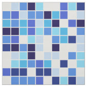 Fliesen, blaue Mosaikfliesen, geometrisches Muster Stoff (Muster)