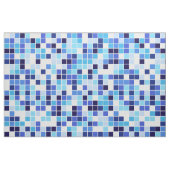 Fliesen, blaue Mosaikfliesen, geometrisches Muster Stoff (Fat Quarter (45,7 x 55,9 cm))