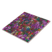 Fliesen Blumen abstraktes Buntglas (Seite)