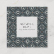 Fliesen Boden Grau schwarz Diamant Muster