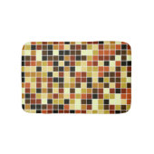 Fliesen, braune Mosaikfliesen, geometrisches Muste Badematte (Vorderseite)