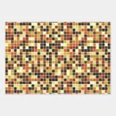 Fliesen, braune Mosaikfliesen, geometrisches Muste Geschenkpapier Set (Vorderseite)