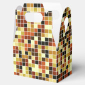 Fliesen, braune Mosaikfliesen, geometrisches Muste Geschenkschachtel (Geöffnet)