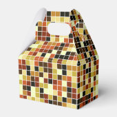 Fliesen, braune Mosaikfliesen, geometrisches Muste Geschenkschachtel (Vorderseite)