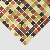 Fliesen, braune Mosaikfliesen, geometrisches Muste Seidenpapier (Ausschnitt)