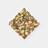 Fliesen, braune Mosaikfliesen, geometrisches Muste Serviette (Ecke)