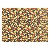 Fliesen, braune Mosaikfliesen, geometrisches Muste Tischdecke (Vorderseite (Horizontal))