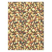 Fliesen, braune Mosaikfliesen, geometrisches Muste Tischdecke (Vorderseite)