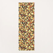 Fliesen, braune Mosaikfliesen, geometrisches Muste Yogamatte (Vorderseite)