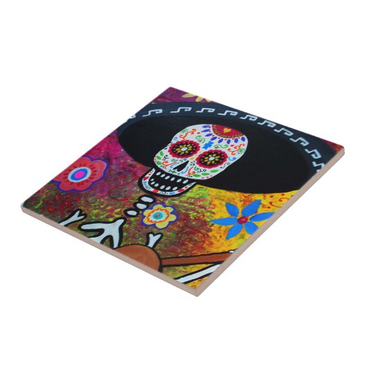 Fliesen Dia de Los Muertos Gitarero durch Prisarts (Seite)