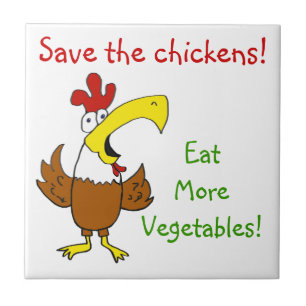 Fliesen-flippiges Huhn Fliese