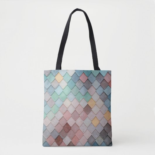 Fliesen formen Texturmuster Tasche (Vorderseite)