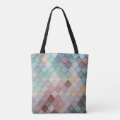 Fliesen formen Texturmuster Tasche (Rückseite)