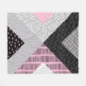 Fliesen, Freehe und zeichnend Muster. Fleecedecke (Vorderseite (Horizontal))