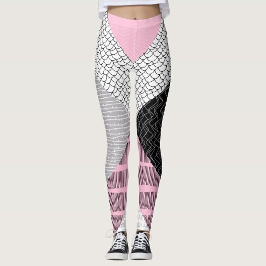 Fliesen, Freehe und zeichnend Muster. Leggings (Vorderseite)