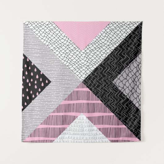 Fliesen, Freehe und zeichnend Muster. Wandteppich (Vorderseite)