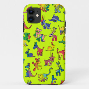 Fliesen für abstrakte Tiere iPhone 11 Hülle