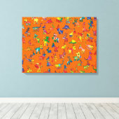 Fliesen für abstrakte Tiere Leinwanddruck (Insitu (Holzboden))