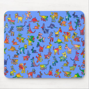 Fliesen für abstrakte Tiere Mousepad