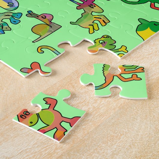 Fliesen für abstrakte Tiere Puzzle (Seite)